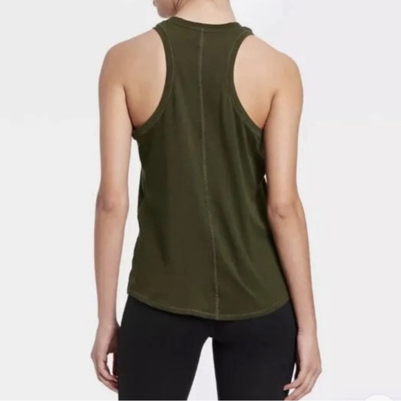 All in Motion Women's Active Essential Racerback Tank Top Olive Green Sz XS - Picture 2 of 2